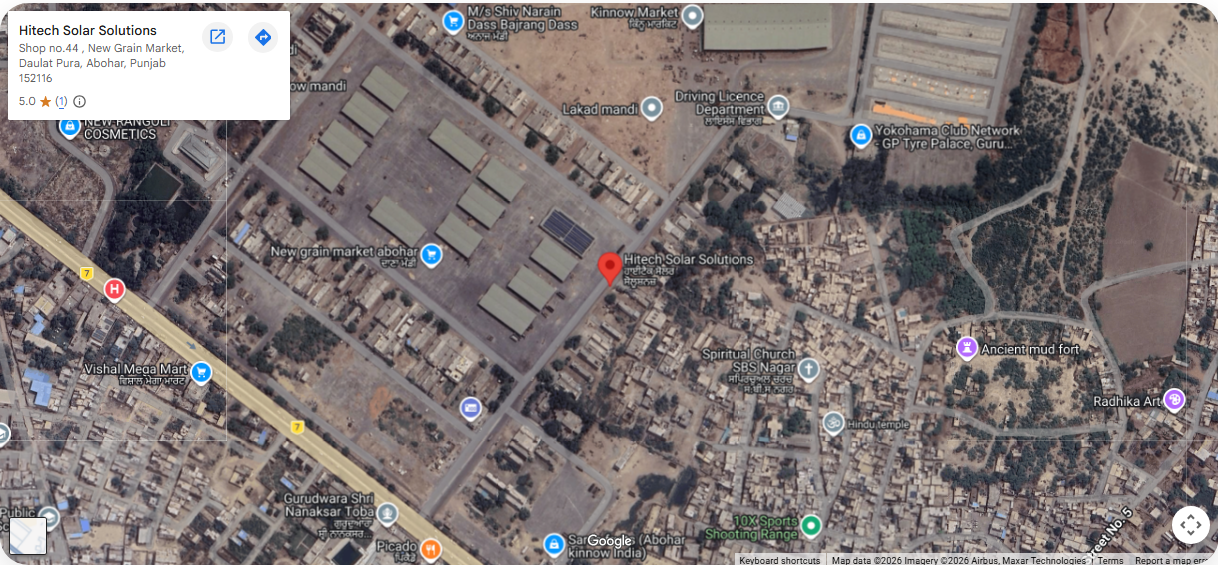 HiTech Solar Solutions Map Location